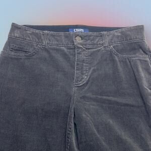 CHAPS Women’s 10 Petite Dark Gray Corduroy Jeans